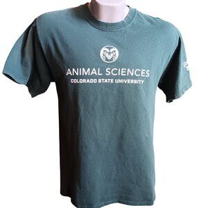 Men's Medium T-shirt Colorado State University Animal Sciences Port & Company